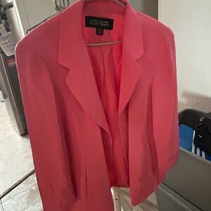 Ellen Tracy Vibrant Pink Silk Jacket